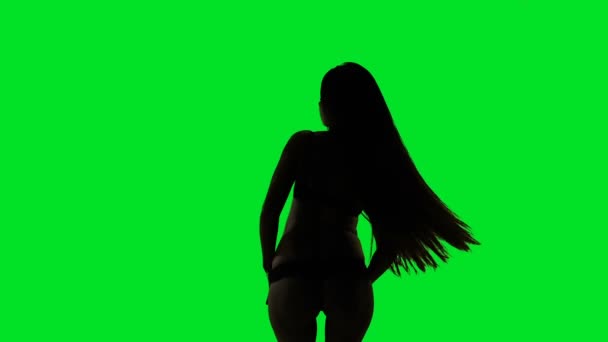Tanzen erotische junge Frau — Stockvideo