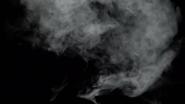 Видеозапись белого дыма — стоковое видео