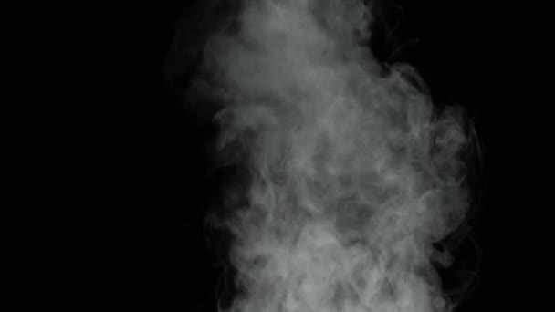 Vidéo de la fumée blanche soufflée, vidéo 4k 