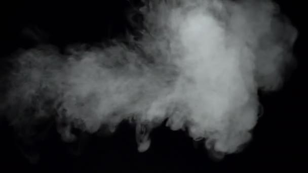 Video of blowed white smoke — Stock Video