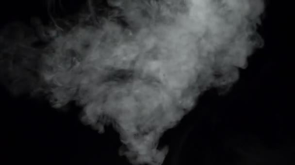 Film z biały chmura dymu — Wideo stockowe