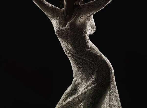 Mujer en vestido transparente —  Fotos de Stock