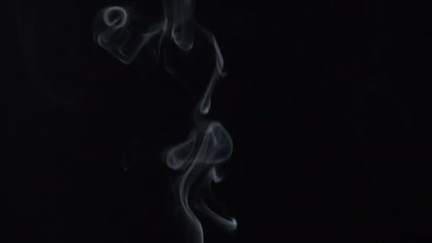 Smoky swirl of aroma stick — Stock Video