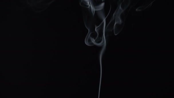 Smoky cloud of aroma stick, 4k video — Stock Video