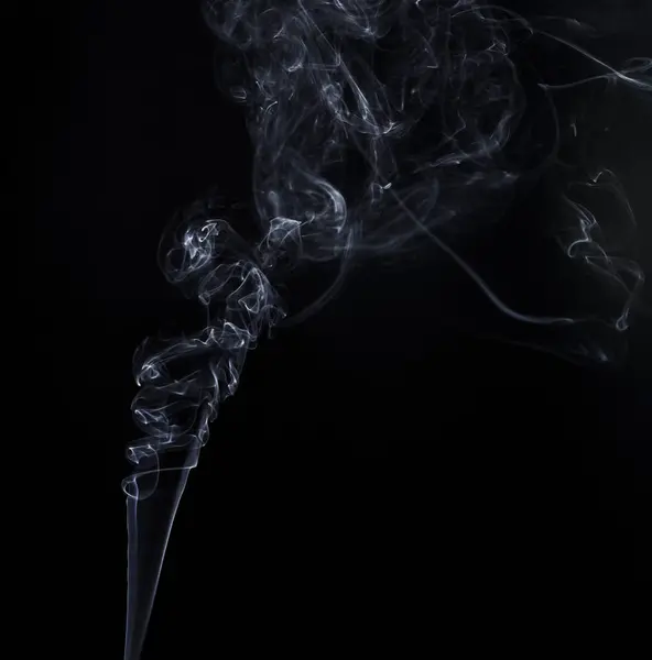 Ondas de humo blanco de aroma palo —  Fotos de Stock