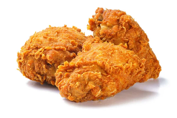 Zdjęcie pikantnych chrupiących udka kurczaka smażone — Zdjęcie stockowe