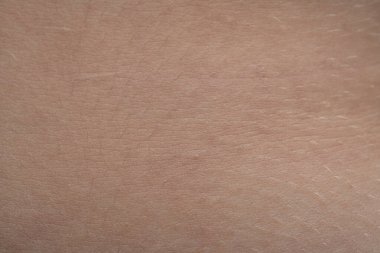 Genç pembe insanın cilt dokusunun makro çekim