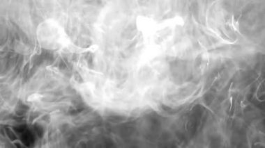 Sıvı halindeki beyaz dumanlı dalgaların vuruşları