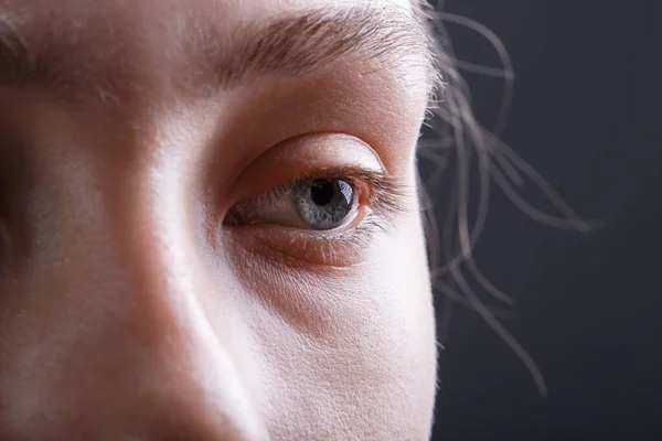 Shot of young womans face without make-up — Stock Photo, Image