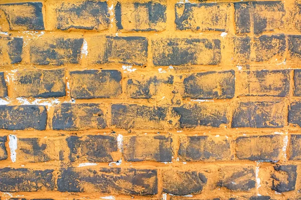 Grunge stonewall fondo y material de construcción alternativo - pared de piedra de textura naranja en el diseño de moda retro moderno - Vintage patrón de fondo pasado de moda — Foto de Stock