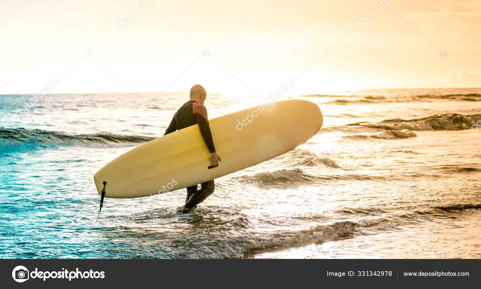 jog style go Lonely surfer walking with longboard at sunset in Tenerife - Surfing  adventure lifestyle and sport travel concept - Multicolored sunshine  filtered tones Stock Photo by ©ViewApart 331342978