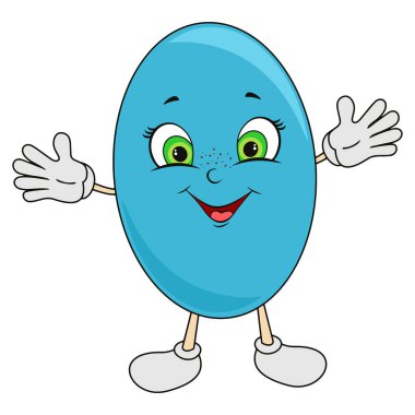 Çizgi film geometrik şekil ve şekil