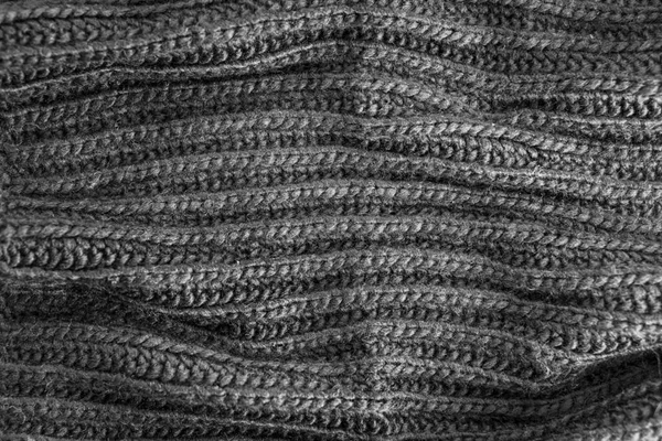 Textile Textur aus schwarzem Stoff für die Nahaufnahme des Hintergrunds. Perfekter Hintergrund mit Platz — Stockfoto
