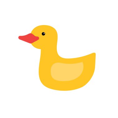 Küçük bir bebek banyo için oyuncak sarı ördek