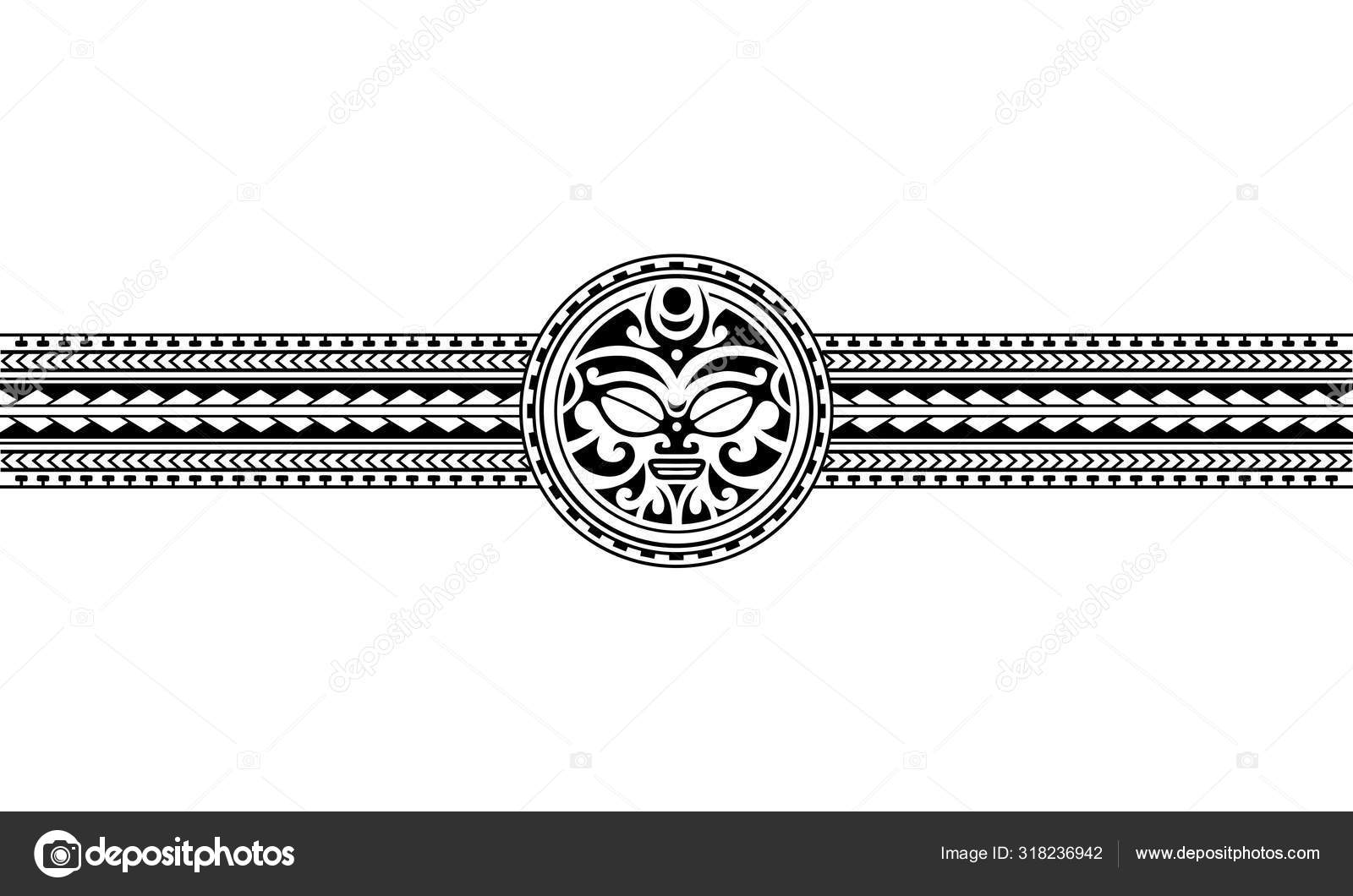 Maori Polynesian Tattoo Border Tribal Sleeve Pattern Vector Samoan Bracelet Tattoo Design Fore Arm Or Foot Armband Tattoo Tribal Stock Vector Image By C Marinastorm5554