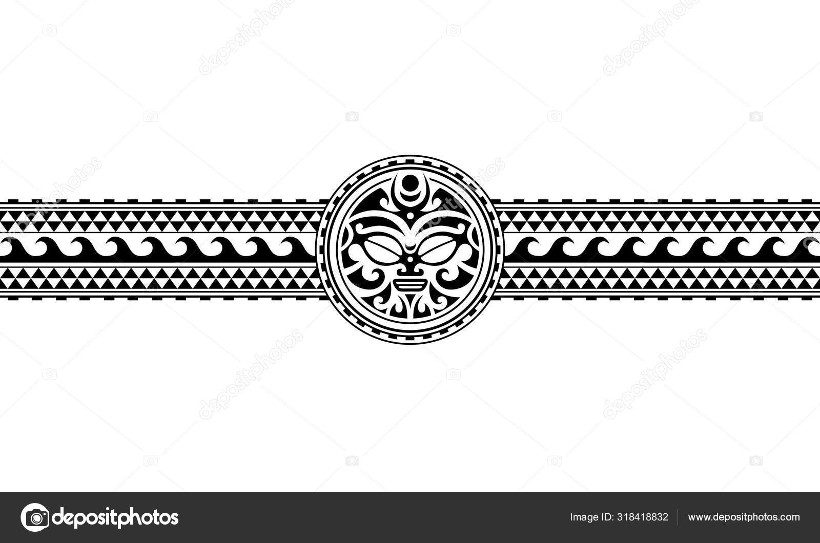 Maori Polynesian Tattoo Border Tribal Sleeve Pattern Vector Samoan Bracelet Tattoo Design Fore Arm Or Foot Armband Tattoo Tribal Stock Vector Image By C Marinastorm5554