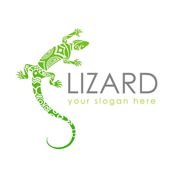 Lizard logotyp grafisk design koncept. Redigerbart ödleelement, kan användas som logotyp, ikon, mall i webb och tryck — Stock vektor