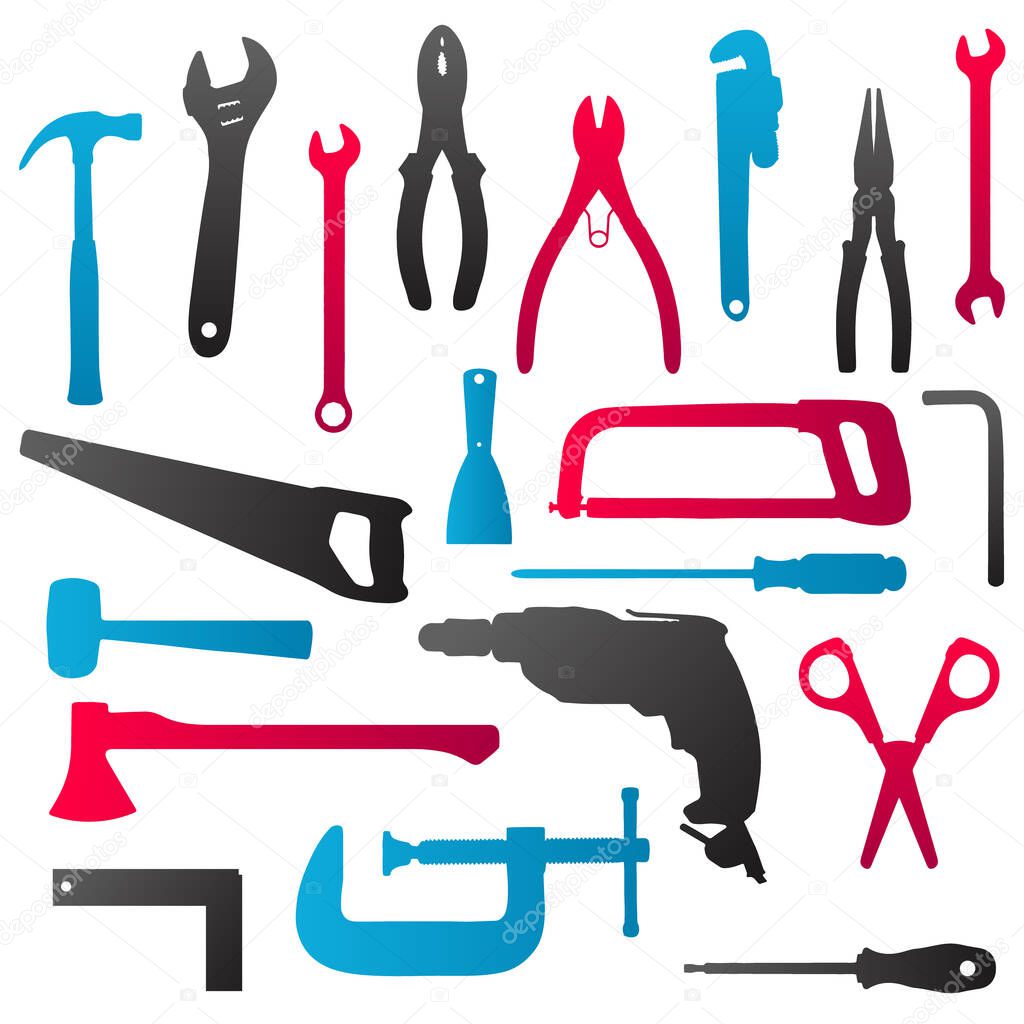 set of different tools