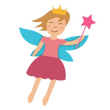 sihirli değnek ile küçük peri