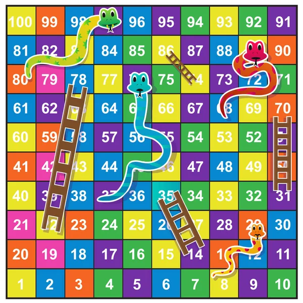 Snakes and ladders game board. Vector #Ad , #spon, #ladders#Snakes#game#Vector