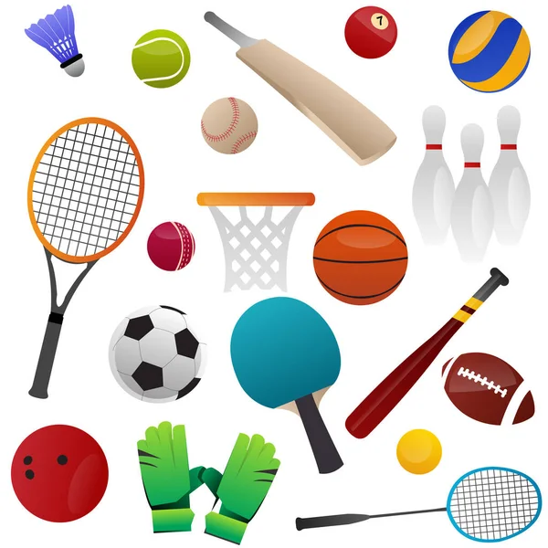 Sport Pictogrammen Poster Vector Illustratie — Stockvector