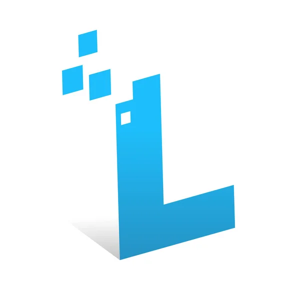Letter Creatief Cutting Edge Logo Ontwerp — Stockvector