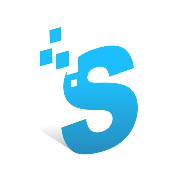 Letter Creatief Cutting Edge Logo Ontwerp — Stockvector