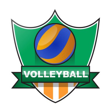 Voleybol logosu vektör illüstrasyonu