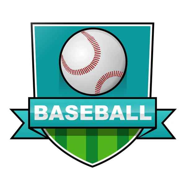 Baseball Logo Icon Vector Illustration — Stock Vector