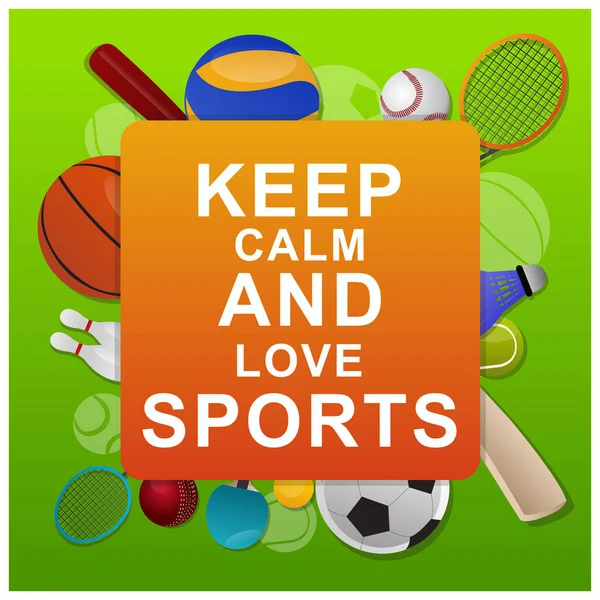Sakin olun ve spor resimlerini sevin.