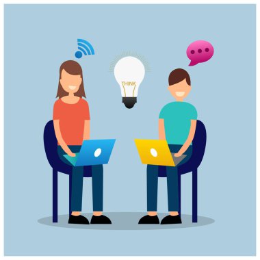 Fikir Yenilikçi vektör çizimi tasarımı