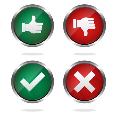 Sevmek, sevmemek ve vektör simgeleri