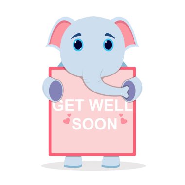 Geçmiş olsun vektör çizimi tasarımı