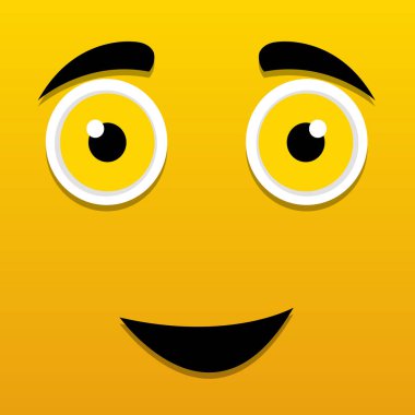 Mutlu yüz vektör çizimi tasarımı