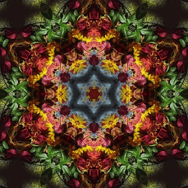 색깔의 Bouquet Kaleidoscope 스톡 사진