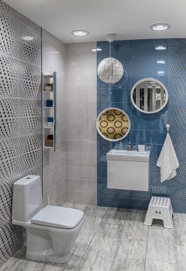 bir banyo modern iç mekan tasarımları.