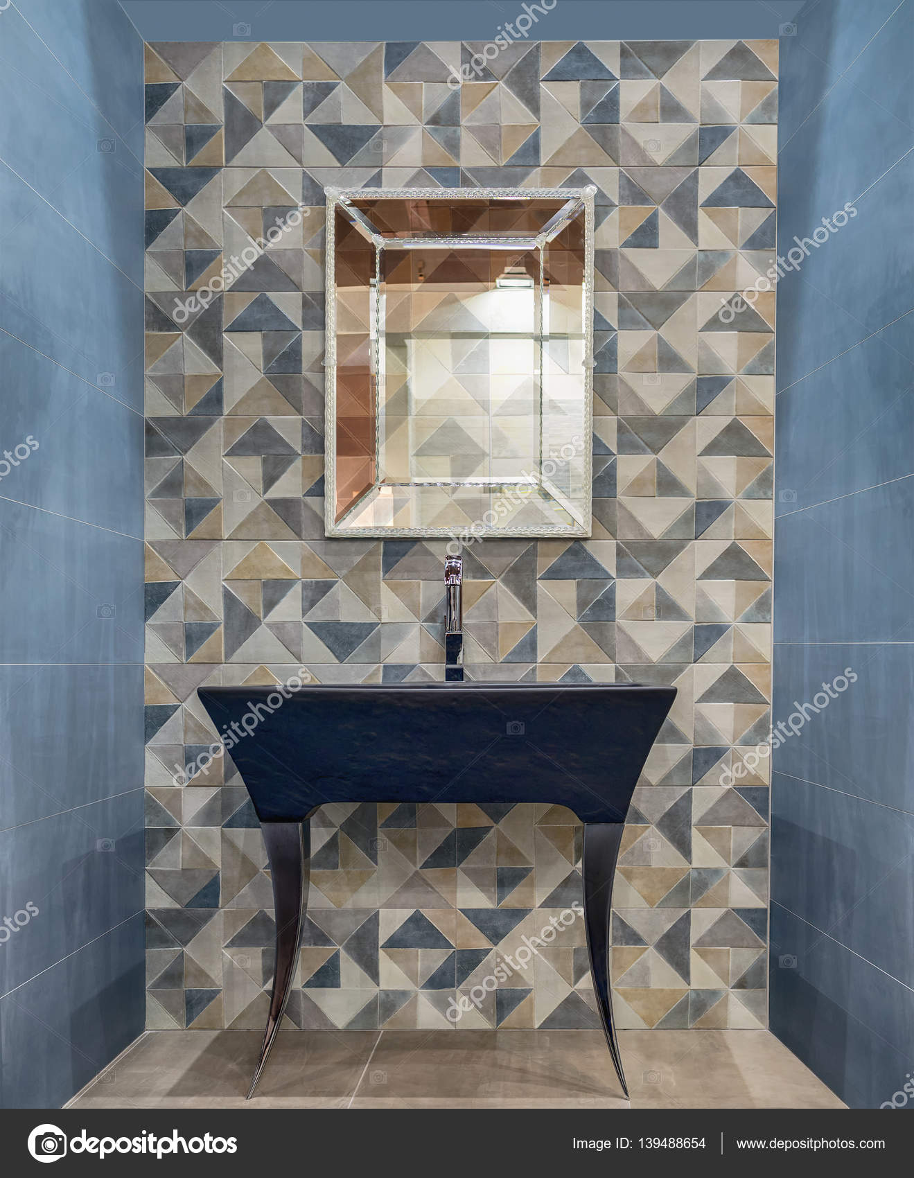 wallpapers Wash Basin Background Tiles Design depositphotos