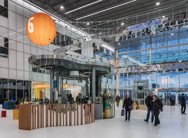 Moscow. Interior design in the Technopark. Skolkovo Innovation Center. — Stock Photo, Image