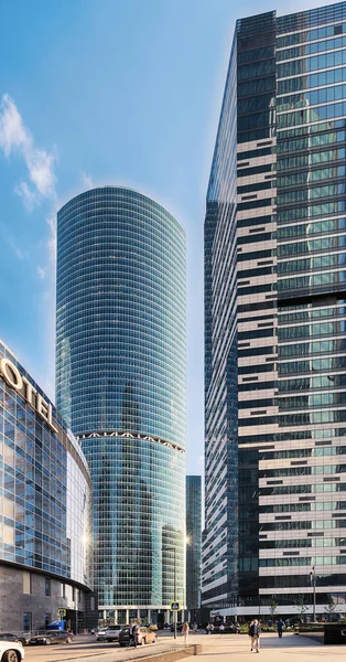 Moszkva 2019 Szeptember Business Center Moscow City Szálloda Novotel Tower Stock Kép