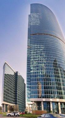 Moskova. 11 Eylül 2019 İş Merkezi Embankment 'taki Kule