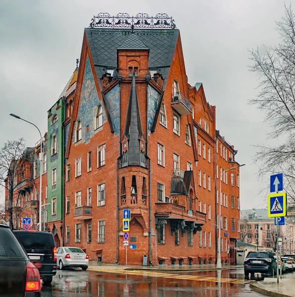 Moscú Marzo 2020 Kursovaya Lane Pasaje Soymonovsky Antiguo Edificio Apartamentos — Foto de Stock