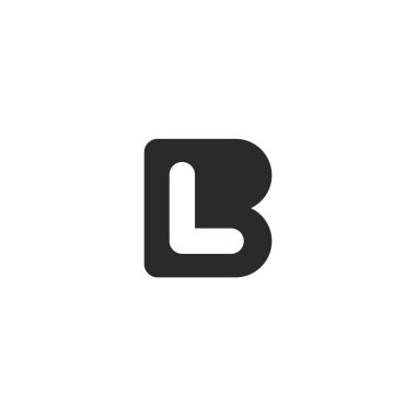 B ve L siyah harflerle Monogram logo yaptı