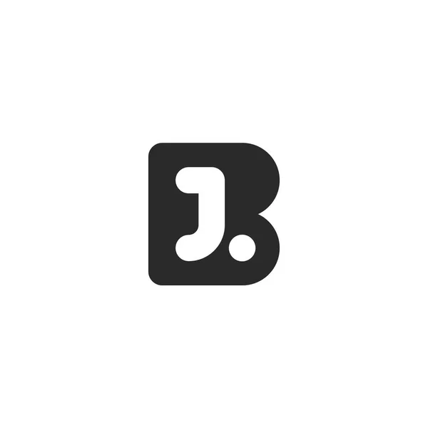 B ve J siyah harflerle Monogram logo yaptı