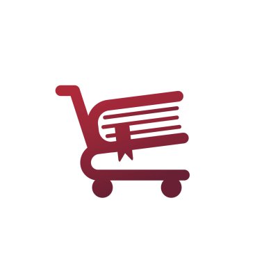 Kitap mağaza akıllı logo şablonu