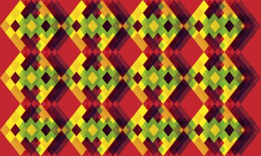 Arkaplan ve duvar kağıtları için vektör renkli geometrik desen soyut yaratıcı tasarım 3d etkisi.