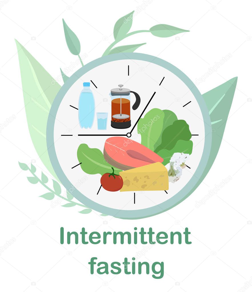 Dial with concept of Intermittent fasting.