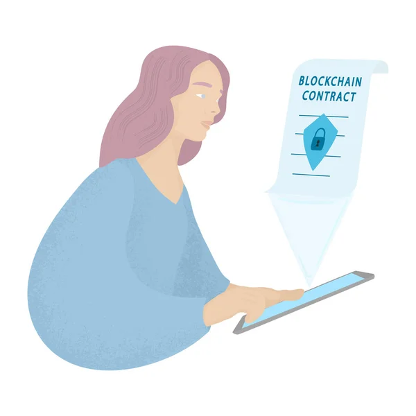 Akıllı sözleşme konsepti.