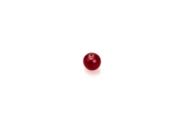 Mirtillo Rosso Maturo Sfondo Bianco Vista Ravvicinata Della Frutta — Foto Stock