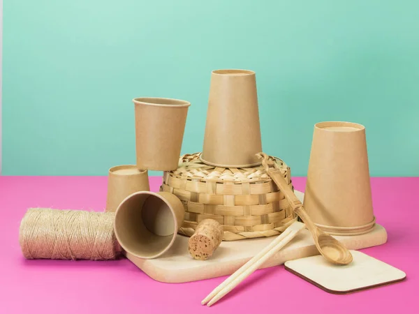 Household items made from environmentally friendly materials. Accessories for the kitchen.