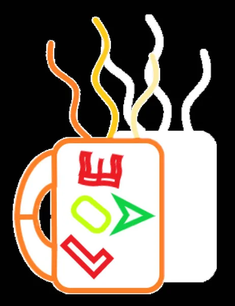 Kupa çay sever, kahve rengi buhar.